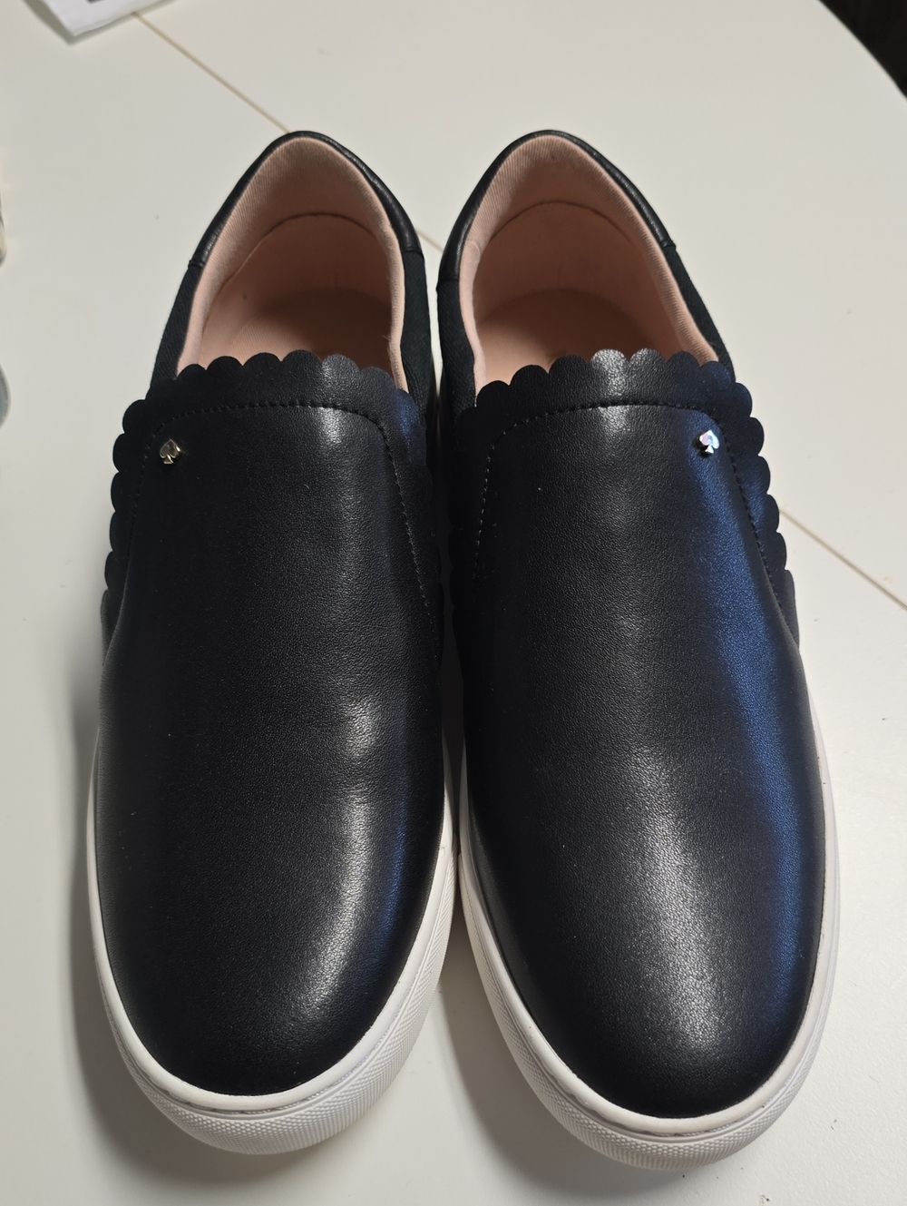 kate spade Black with Blush Pink Insole Ballet Flat